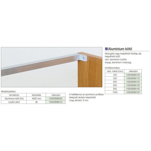 ALUMÍNIUM KÖTŐ  4600x18x18mm ALUMÍNIUM 10000696000