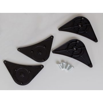   ASZTALLÁB KIEGÉSZÍTŐ FELFOGATÓ TALP (33112) 4DB-OS SZETT ALUMÍNIUM 10001543999