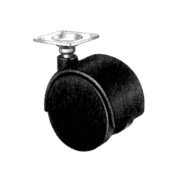   BELTÉRI BÚTORGÖRGŐ 9695 TALPAS 40mm  30kg FEKETE 10002300600