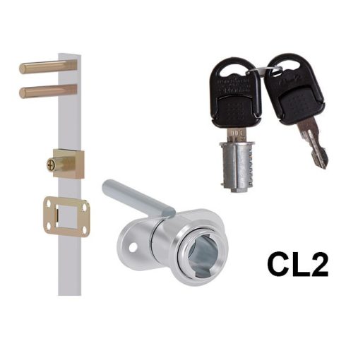 CL BÚTORZÁR 703-CL2 KÖZPONTI FIÓKZÁR ELÖLRŐL 18x42mm, 600mm NIKKEL 10003230350