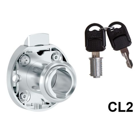 CL BÚTORZÁR 735-CL2 RUGÓS FIÓKZÁR 33x35mm KÖR NIKKEL 10003230600