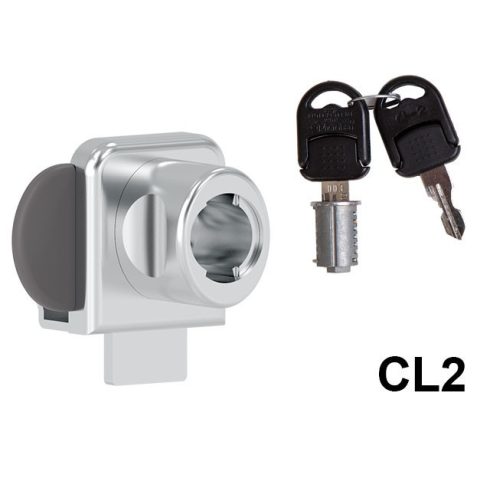 CL BÚTORZÁR 625-CL2 ÜVEGAJTÓ ZÁR DUPLA MATT KRÓM 10003232100