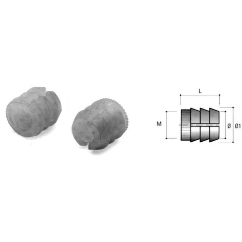 ÖSSZEHÚZÓ BU11 DÜBEL M4 8x10mm NATUR 10003310030