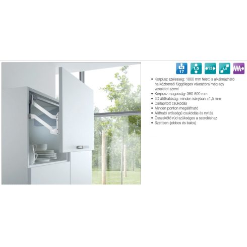 HAFELE FELNYÍLÓ 372.33.722 FREE UP 380-500/6,3-11,8kg FEHÉR 10003331520