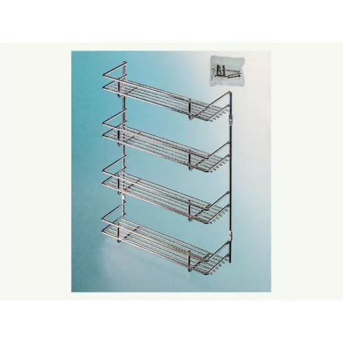 FÜRDŐSZOBAI TÁROLÓ PAA04 NÉGYRÉSZES POLC 325×400×100 mm KRÓM 10006207380