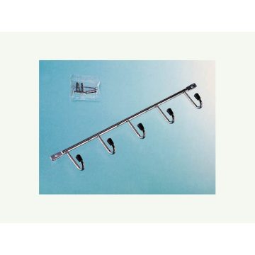   FÜRDŐSZOBAI TÁROLÓ PAG05 5 RÉSZES FOGASSOR 345×55×32 mm KRÓM 10006207410