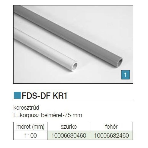 FIÓKRENDEZŐ FDS-DF KR1 KERESZTRÚD 1100mm SZÜRKE 10006630460