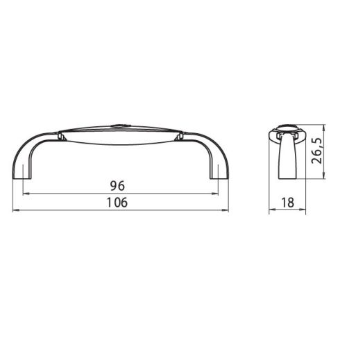 BÚTORFOGANTYÚ 1898-106 ZN1A4 96 KRÓM-FEHÉR 10007304950