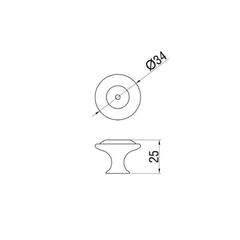 BÚTORFOGANTYÚ P07.01.02.04 ÁTM:34 ANTIKOLT BRONZ-BARNA VIRÁG 10007550280