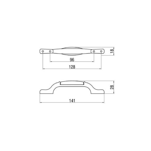BÚTORFOGANTYÚ M17.01.02.04 96/128 ANTIKOLT BRONZ-BARNA VIRÁG 10007550330