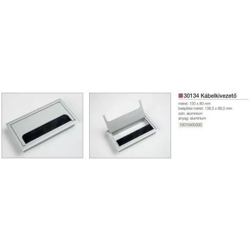 IRODABÚTOR KIEGÉSZÍTŐ 30134 KÁBELKIVEZETŐ 150x81x28mm ALUMÍNIUM 10010400200