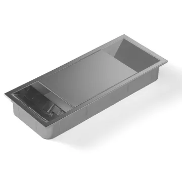   IRODABÚTOR KIEGÉSZÍTŐ KÁBELKIVEZETŐ ART911 152x20x62mm SZÜRKE 10010401212