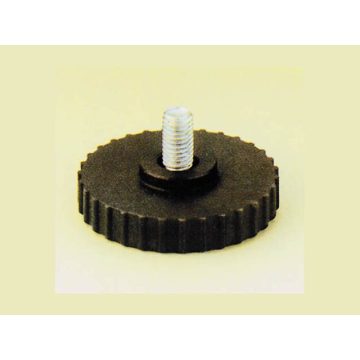   IRODABÚTOR KIEGÉSZÍTŐ PR21.25 F6.22 SZINTEZŐCSAVAR TALP ÁTM 25x10, SZÁR M6x22 FEKETE 10010402310