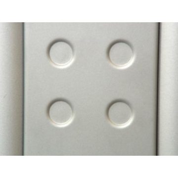   IRODAI ASZTALLÁB BETÉT CANBERRA-PECHINO 615mm RAL9006 KÖRMINTÁS ALUMÍNIUM 10010410311