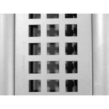   IRODAI ASZTALLÁB BETÉT TOKYO 582mm RAL9006 NÉGYSZÖG LYUKAS ALUMÍNIUM 10010410370