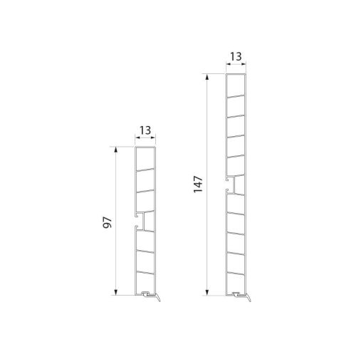 LÁBAZATELEM ELŐLAP H: 100 mm  L: 4 fm FEHÉR 10010900110