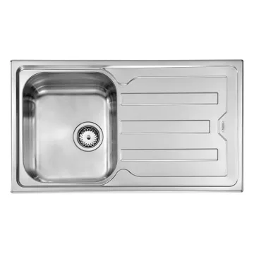   CM MOSOGATÓ CRISTAL 1 MEDENCE+CSEPEGTETŐ 860x500mm ACÉL 10012130170