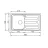   CM MOSOGATÓ CRISTAL 1 MEDENCE+CSEPEGTETŐ 860x500mm ACÉL 10012130170