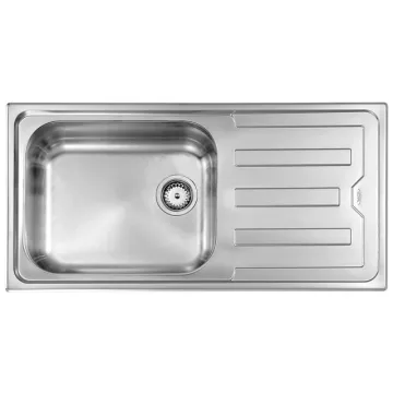   CM MOSOGATÓ CRISTAL 1 MEDENCE+CSEPEGTETŐ 1000x500mm ACÉL 10012130180