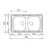 CM MOSOGATÓ UNIVERSAL 2 MEDENCE 860x500mm ACÉL 10012130510