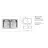 CM MOSOGATÓ CRISTAL 2 MEDENCE 790x500mm ACÉL 10012130530
