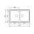 CM MOSOGATÓ CRISTAL 2 MEDENCE 790x500mm ACÉL 10012130530