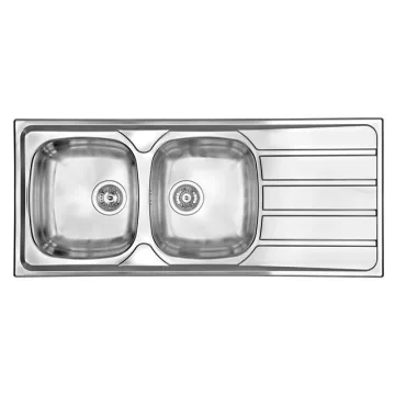   CM MOSOGATÓ UNIVERSAL 2 MEDENCE+CSEPEGTETŐ 1160x500mm ACÉL 10012130700