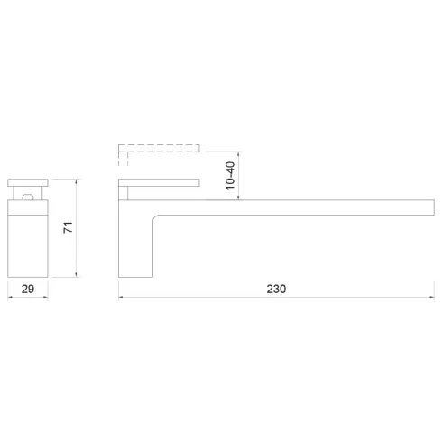 POLCTARTÓ ART RM30A ÁLLÍTHATÓ 29x71x230 mm NIKKEL 10013512020