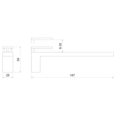 POLCTARTÓ ART RM30B ÁLLÍTHATÓ 25x54x147 mm NIKKEL 10013512030