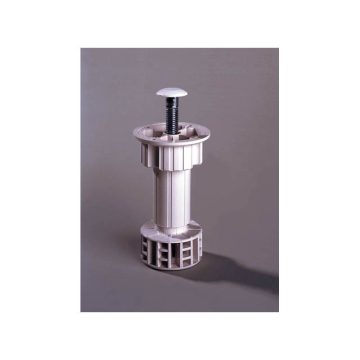   MŰANYAG SZEKRÉNYLÁB 450/100 ÁLLÍTHATÓ 100 mm FEHÉR 10014101310