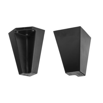 MŰANYAG DESIGN LÁB 8281 78x78mm H=120mm FEKETE 10014103810