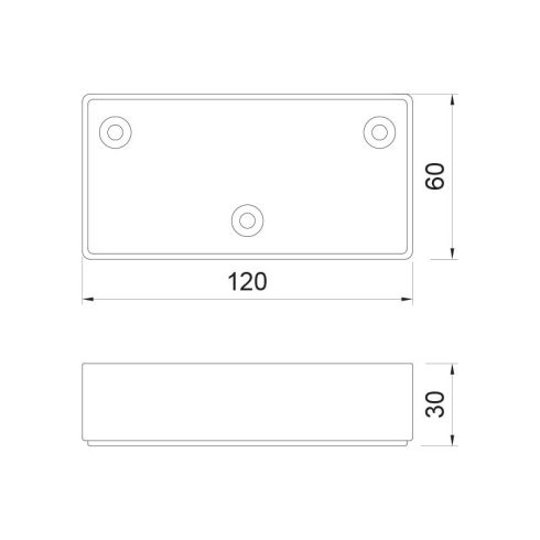 MŰANYAG DESIGN LÁB ART723 H=30mm FEKETE 10014106505