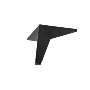   FÉM DESIGN LÁB 19555 DÖNTÖTT SZÖGLETES 130mm MATT FEKETE 10014110490