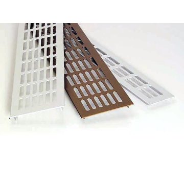   SZELLŐZŐRÁCS ALUMÍNIUM NÉGYSZÖG ALAKÚ 60x250mm ALUMÍNIUM 10014210000