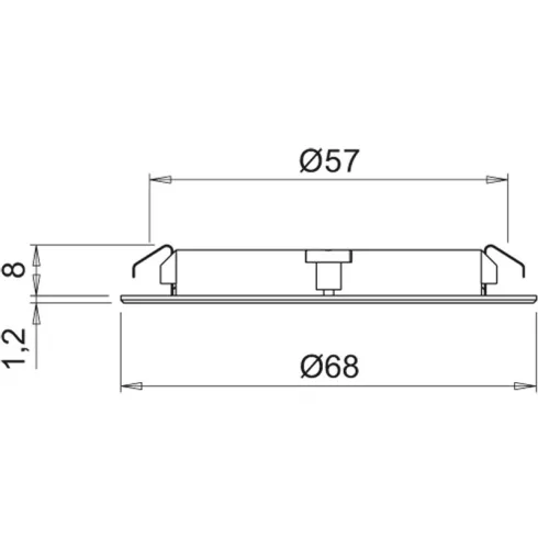 LED  VILÁGÍTÁS ATOM 3W NW FEKETE 10015608851