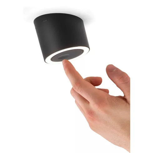 LED VILÁGÍTÁS UNIKA 4.5W 2700-4000K 24V DC D=75mm DIMMELHETŐ KAPCSOLÓVAL FEKETE 10015610010