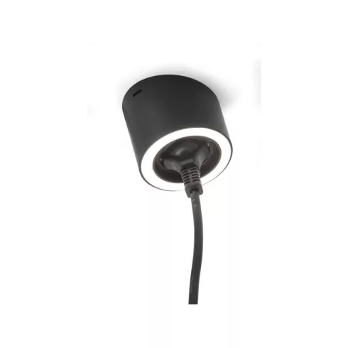 LED VILÁGÍTÁS UNIKA 4.5W 2700-4000K 24V DC D=75mm 230V-OS DUGALJJAL FEKETE 10015610020