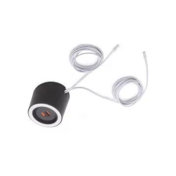   LED VILÁGÍTÁS UNIKA 4.5W 2700-4000K 24V DC D=75mm DUPLA USB PORTTAL (MAX. 24.5W) FEKETE 10015610030