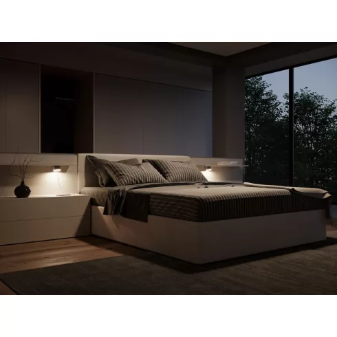 LED VILÁGÍTÁS UNIKA 4.5W 2700-4000K 24V DC D=75mm DUPLA USB PORTTAL (MAX. 24.5W) FEKETE 10015610030