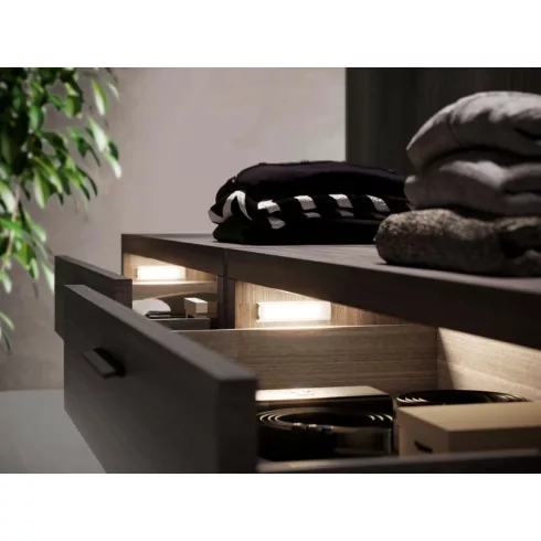 LED VILÁGÍTÁS HIDDI 3.1W 3900K 24V DC IR-ÉRZÉKELŐVEL+ÖNTAPADÓS KÁBELCSATORNÁVAL 98x25x15mm FEHÉR 10015610040