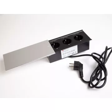   IRODABÚTOR TARTOZÉKOK KONNEKTOR ELOSZTÓ MODULBOX III - 3x230V ALUMÍNIUM 10015622140
