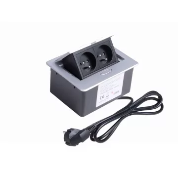   IRODABÚTOR TARTOZÉKOK KONNEKTOR ELOSZTÓ MODULBOX MINI - 2×230V ALUMINIUM 10015622220