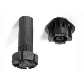   MŰANYAG SZEKRÉNYLÁB 22101.001 KÉTRÉSZES ÁLLÍTHATÓ 95-125mm FEKETE 10114100000