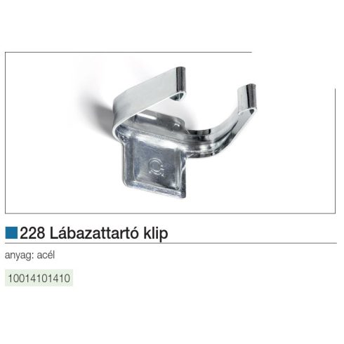 Lábazatrögzítő klip,horg. 228 10014101410