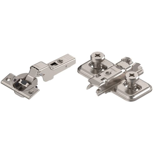 Blum Clip Top Blumotion 110° félig ráütődő pánt + keresztalakú talp 0mm EU csavarral