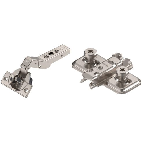 Blum Clip Top Blumotion +45° I. félig ráütődő pánt + keresztalakú talp 0mm EU csavarral