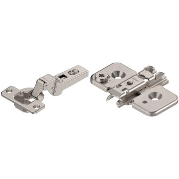   Blum Clip Top 100° félig ráütődő pánt + keresztalakú excenteres talp 0mm