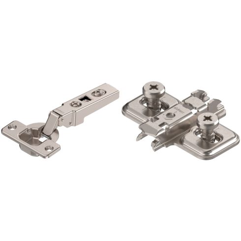 Blum Clip Top 100° ráütődő rugó nélküli pánt + keresztalakú talp 0mm EU csavarral