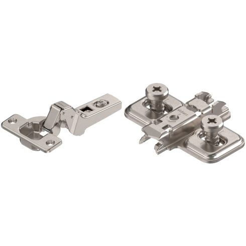 Blum Clip Top 100° közézáródó rugó nélküli pánt + keresztalakú talp 0mm EU csavarral
