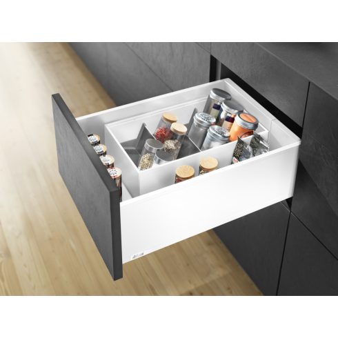 BLUM Legrabox Blumotion Pure C fehér 40 kg 350x177mm min.beépítési méret 193mm